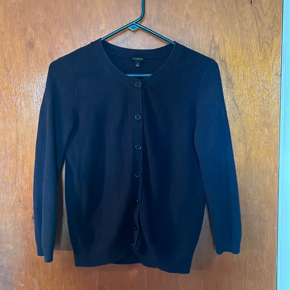 Talbots navy cardigan in small
